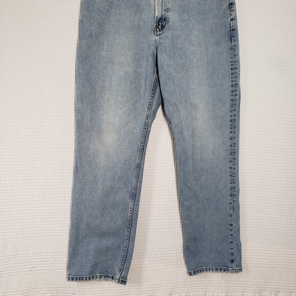 Vintage Tommy Hilfiger Jeans Mens 34x30 Blue Relaxed Fit Light Wash Faded Y2K - Picture 16 of 16